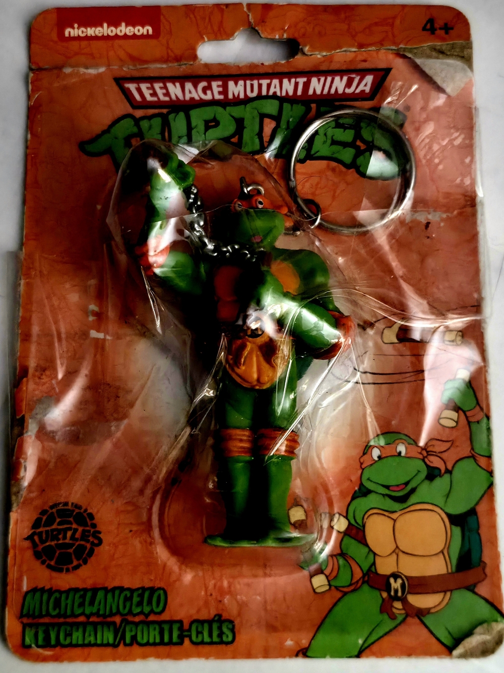 Nickelodeon Teenage Mutant Ninja Turtles Michelangelo keychain - Green & Orange